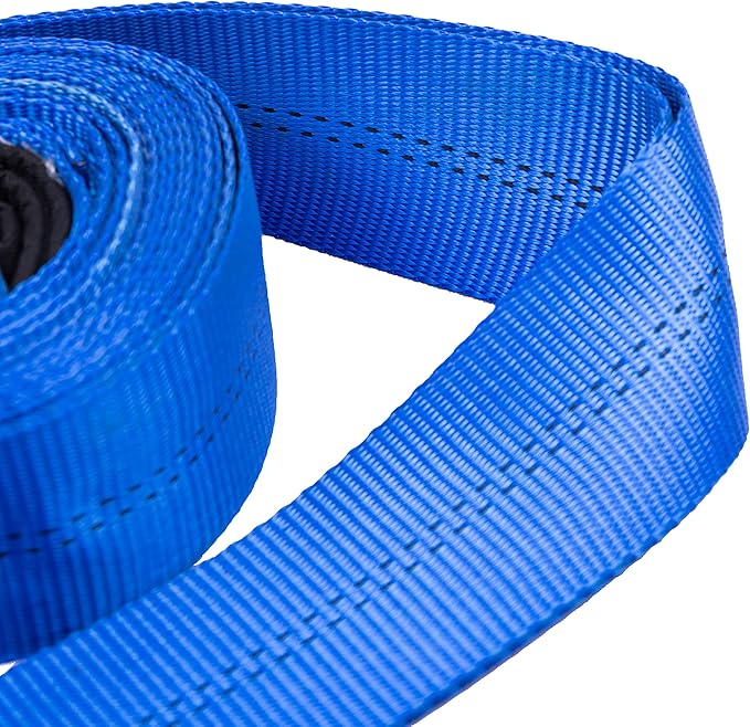 HFS(R) Blue Tree Saver, Winch Strap, Tow Strap 30,000 Pound Capacity(3X20FT)