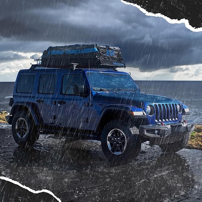 Mockins XL 84"x39"x6" Extendable Roof Rack Cargo Carrier & 35 CuFt Waterproof Cargo Bag for Top of Car | 3 Length Sizes: 40", 63", 84" Luggage Rack for SUV Car & Truck with Roof Basket Accessories