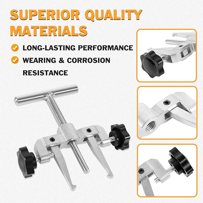 Impeller Puller 660040-1 for 2-1/4" to 2-9/16", Impeller Removal Tool Compatible with Jabsco Pump #50070-0040 and #50070-0200