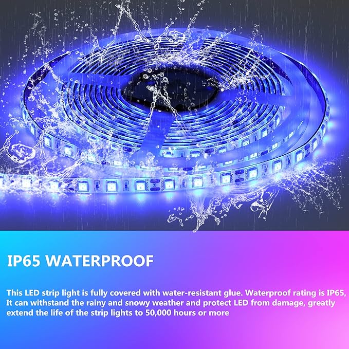 RV Awning LED Light Strip, 13FT 12V for Camper Motorhome Travel Trailer Concession Stands Food Trucks, Waterproof Exterior for Party BBQ