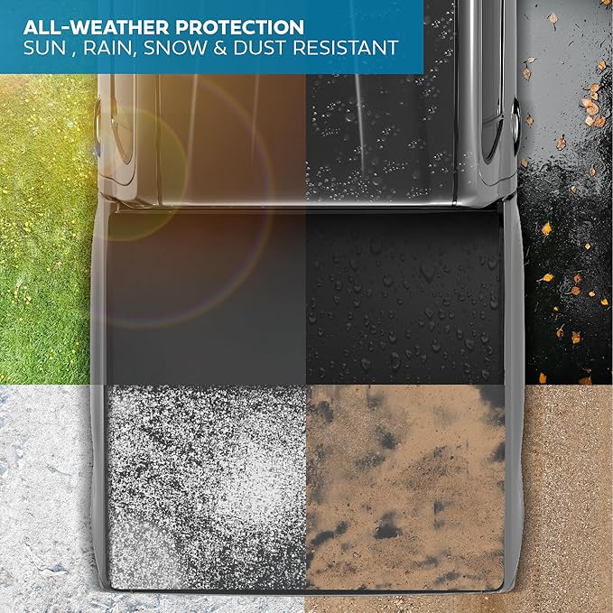 Truck Tonneau Cover for Ram 1500 (2009-2025) / Ram 2500 & 3500 (2009-2025) with 5.7 ft Bed, Soft Tri-Fold All-Weather Folding Truck Bed Cover Black (NO RAMBOX)