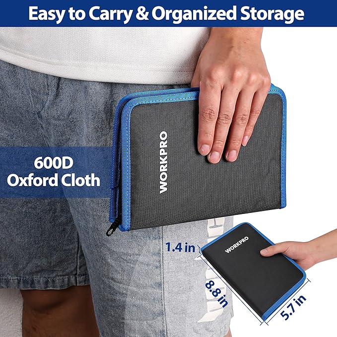 WORKPRO 33PCS Precision Repair Tool Set Includes Pliers Set, Screwdrivers Set, Craft & Utility Knife, Tweezers, Electronic Repair Tool Kit with Pouch for Laptops, Phones, Computer & Gaming Accessories