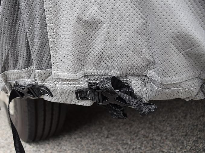 ADCO 36826 Designer Series Olefin HD Class A Motorhome Cover 34' 1" - 37', Gray/White