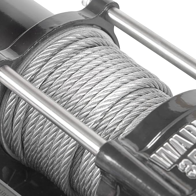 Warrior Winches Ninja 3500 lbs - Premium 12V Electric ATV/UTV Winch with Steel Cable, Compact and Powerful 12 Volt ATV Winch - Comes with Wireless Remote - Perfect for ATV, UTV, Boat, Trailer