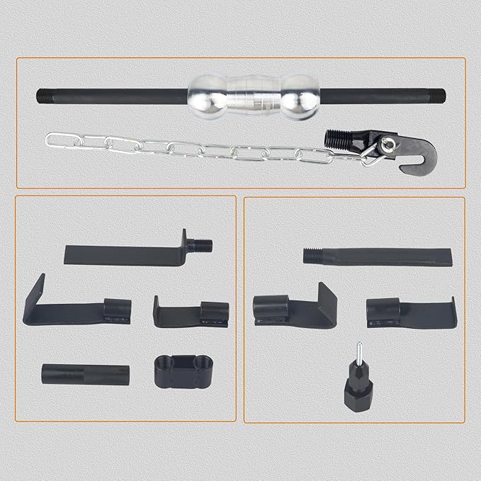 DAYUAN 13PC Dent Puller with Slide Hammer Auto Body Truck Repair Tool Kit Set, Heavy Duty Auto Body Dent Repair Tool Kit, Automotive Dent Remover