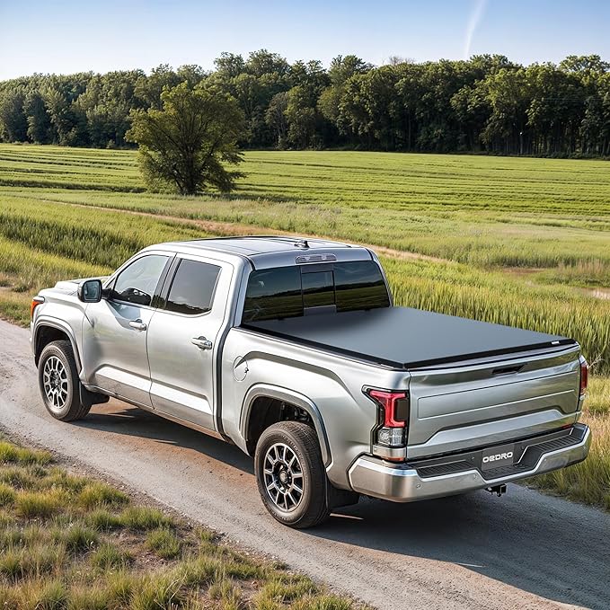 OEDRO Soft Tri-fold Truck Bed Tonneau Cover Fits for Ford F250 F350 F-250 F-350 Superduty 1999-2025 with 6.8 ft Bed