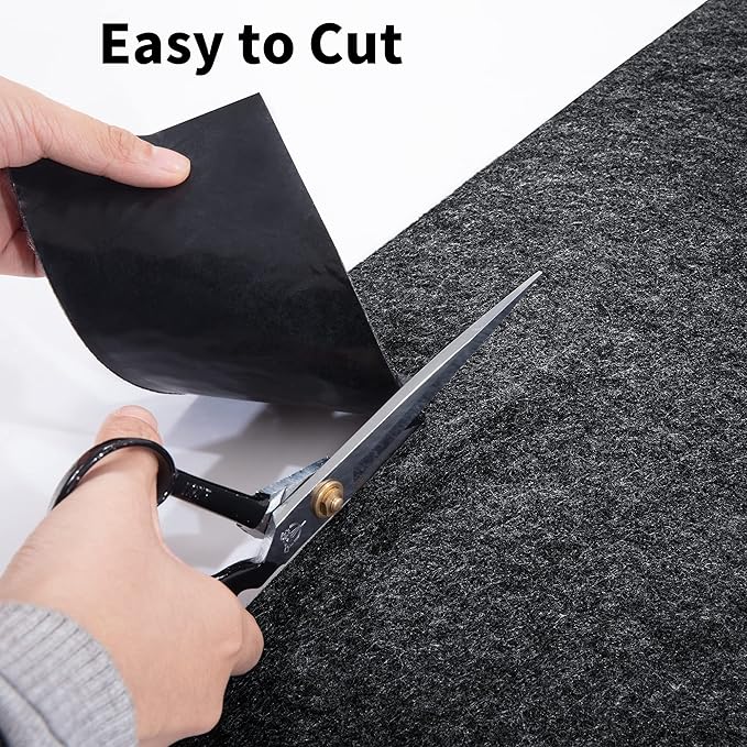 HOMBYS Extra Large Garage Floor Mats for Under Car, Dark Grey Garage Flooring Rug, Motorcycle Oil Spill Mat, Absorbent Oil Garage Parking Mat 8’10" x22', Non Slip and Waterproof Backing