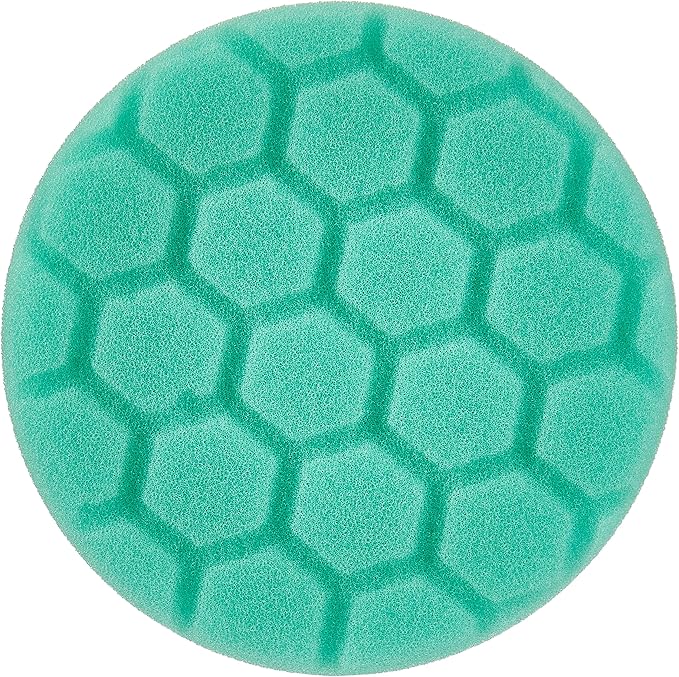 Chemical Guys BUFX_103_HEX4 Hex-Logic Heavy Polishing Pad, Green (4.5 Inch Fits 4 Inch Backing Plate), 1 Pad Included