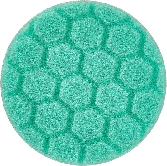 Chemical Guys BUFX_103_HEX4 Hex-Logic Heavy Polishing Pad, Green (4.5 Inch Fits 4 Inch Backing Plate), 1 Pad Included