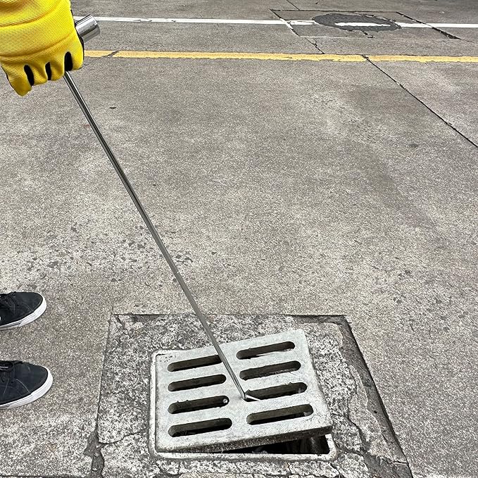 Heavy Duty 5th Wheel Pin Puller, 32" Solid Steel Chrome Plated Fifth Wheel Puller Hook, 4 Pack