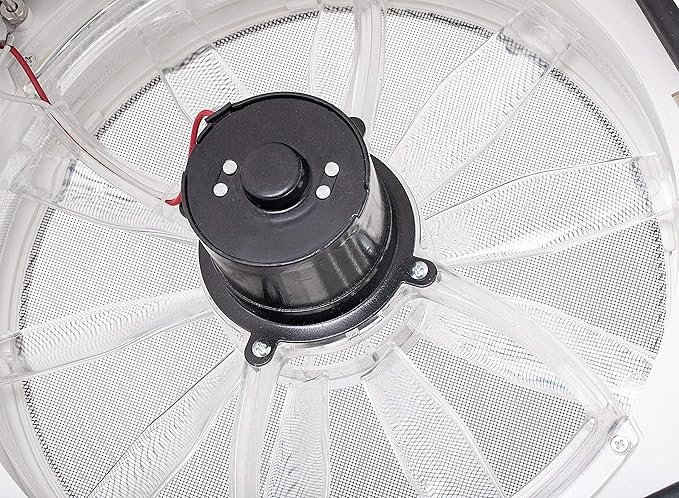 12V RV Roof Fan Vent 14'' 10-Speed Reversible Manual Lift Trailer Camper Van Lid (White)…