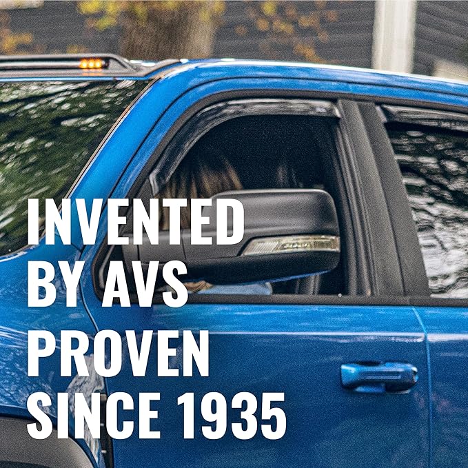 Auto Ventshade [AVS] In-Channel Rain Guards for 2009 - 2013 Toyota Corolla | Window Vent Visors, 4 pcs. - Smoke | 194073