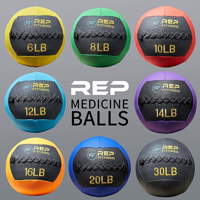 REP Fitness Soft Medicine Ball/Wall Ball for Strength and Conditioning Workouts, Core Exercises, Cross Training