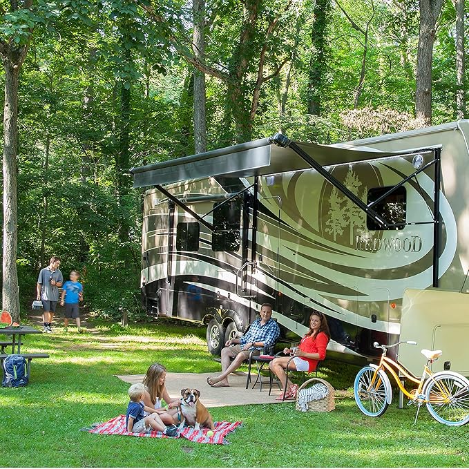 Solera Universal Slide-Topper Replacement Cut-to-Fit Fabric for 5th Wheel RVs, Travel Trailers, Motorhomes, 50' x 48" roll, White - 432252